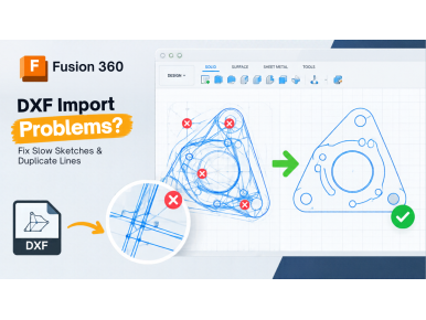 Fusion 360 DXF Import Problems: Fix Slow Sketches and Duplicate Lines
